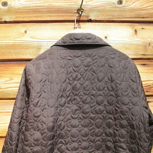 Coach Quilted Signature C Puffer Jacket Coat XL - Picture 6 of 10